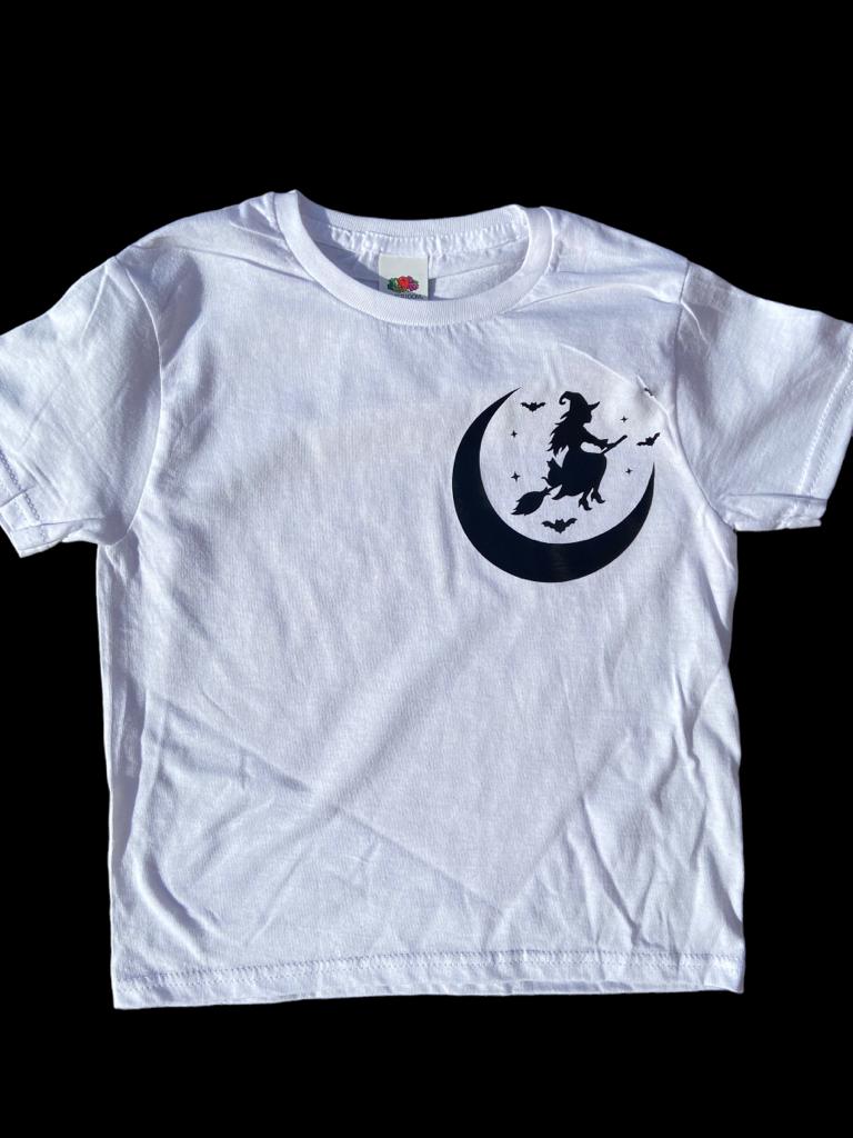 Witch Over the Moon Kids' Tee - Magical Nights Await!